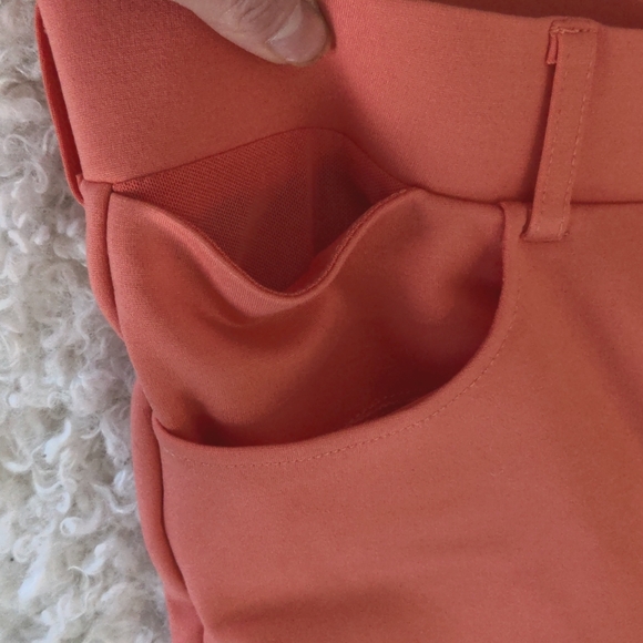 Betabrand 7 pocket Dress Pant Yoga Pants, NWOT never worn, Coral XL-Short Petite - Picture 7 of 11